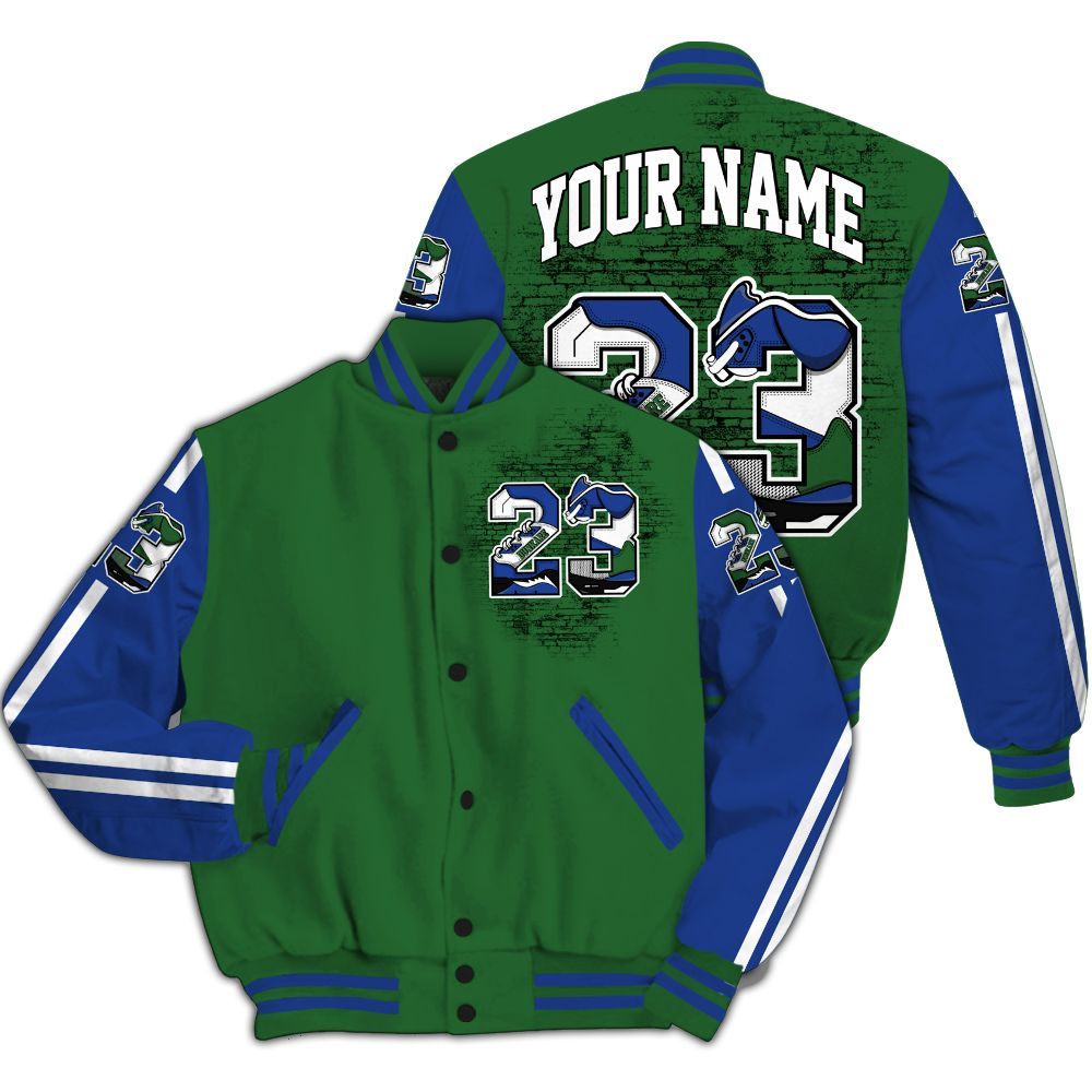 Varsity Jacket To Match Dunk Low Tennis Classic - Custom Name Number 23 5s All Over Print