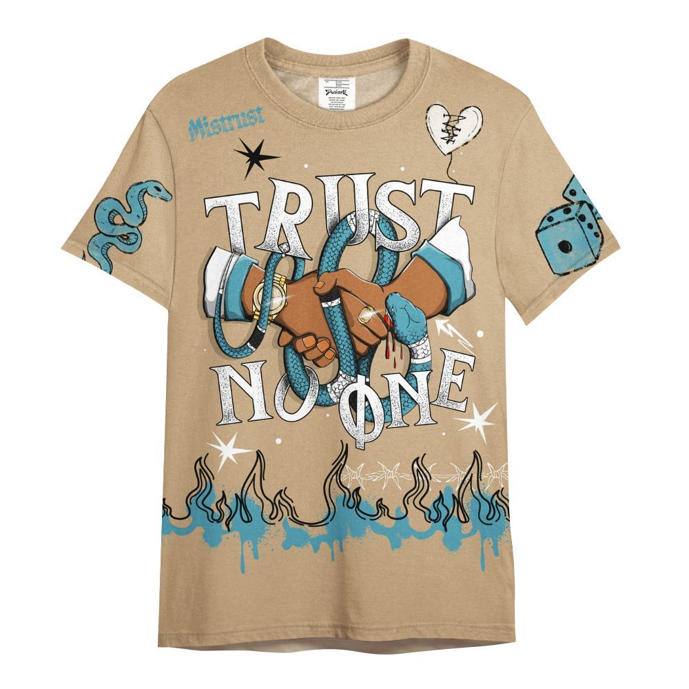 Shirt To Match H-Town 11s - Trust No One Snake-Bite Doodle Crayon All Over Print