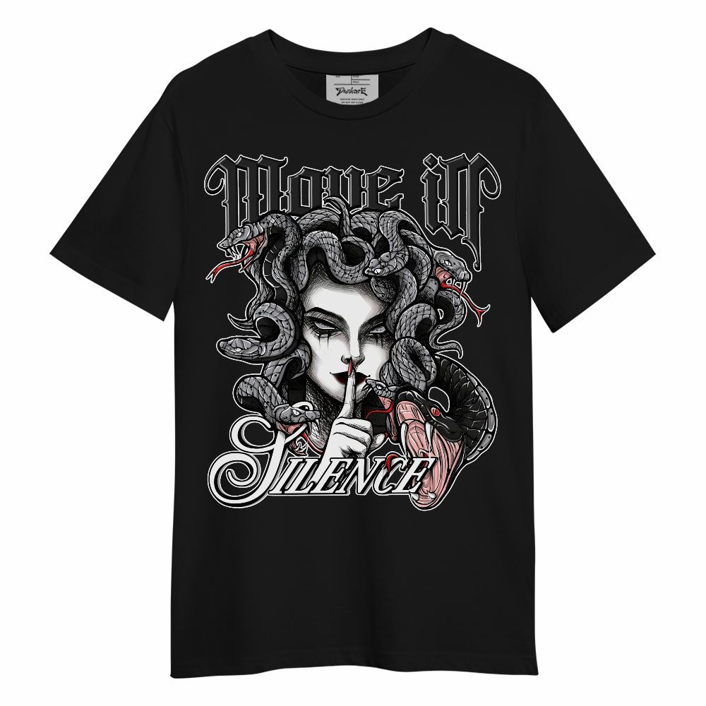 Shirt To Match White Cement 4s - Girl Move In Silence Graphic