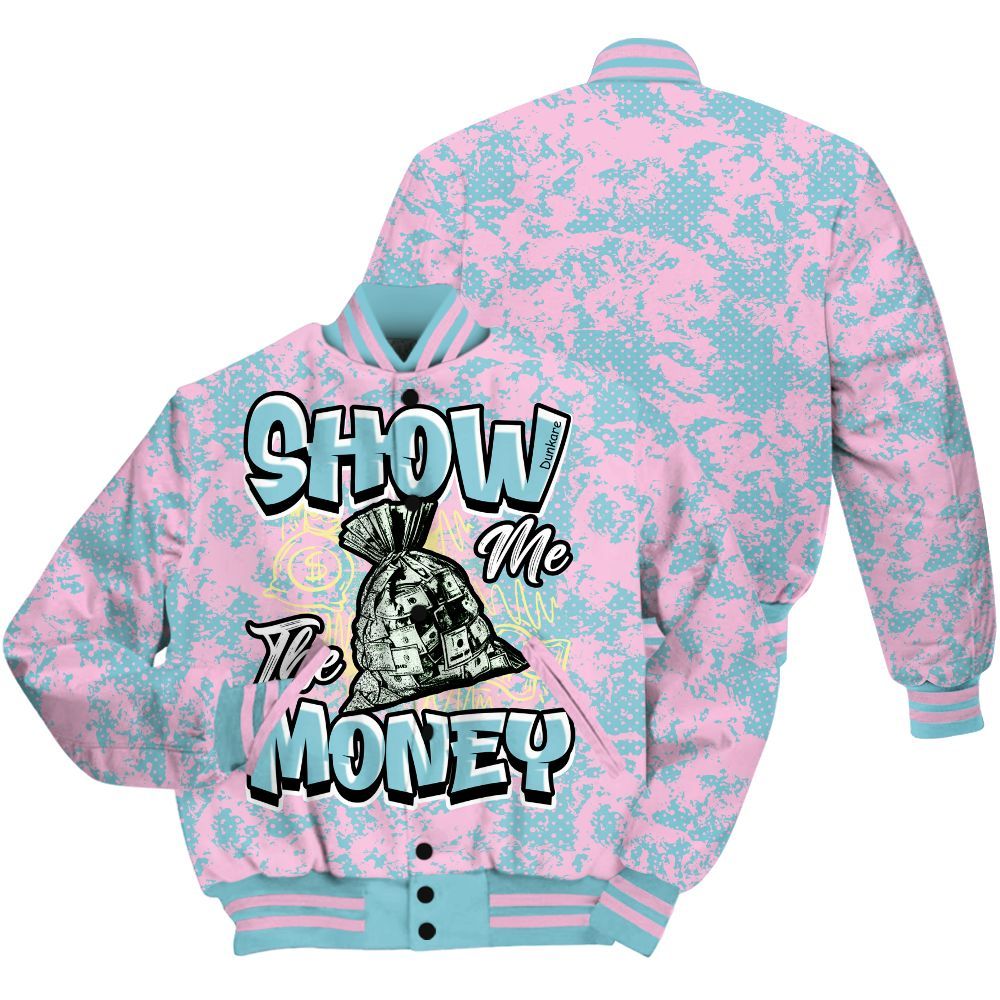 Varsity Jacket To Match SB Dunk Low Visty - Show Me The Money Retro All Over Print