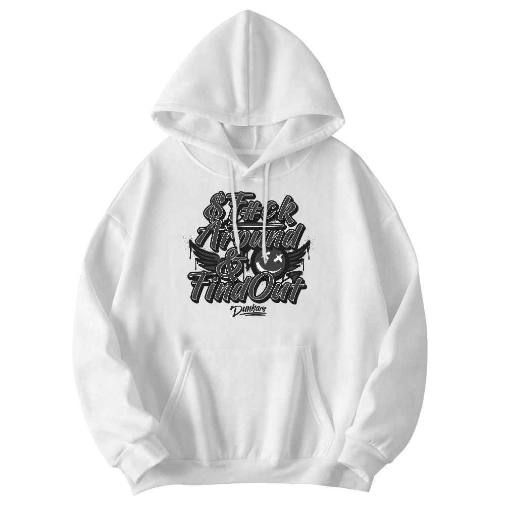 Sweatshirt To Match White Thunder 4s - Fck Around Find Out Graphic