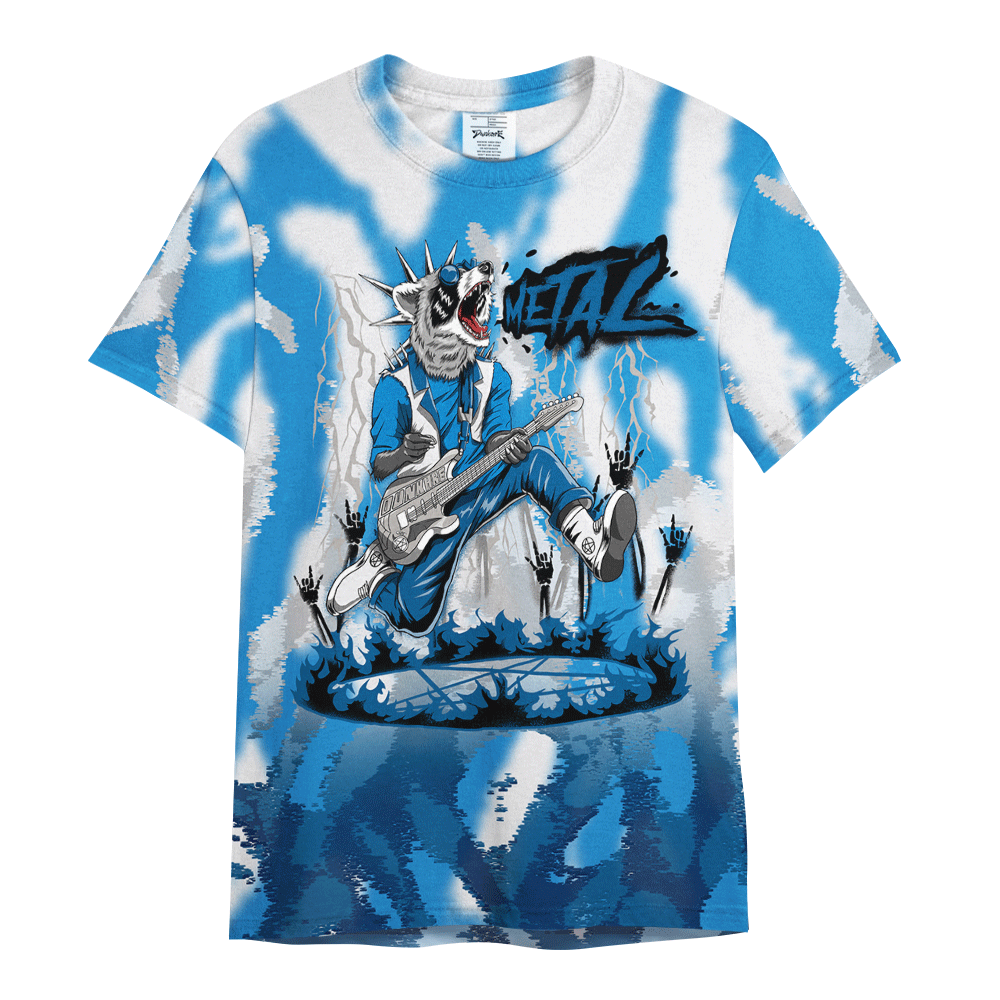 Shirt To Match Industrial Blue 4s - Punk Rock Raccoon Burn Graphics Shirt Unisex