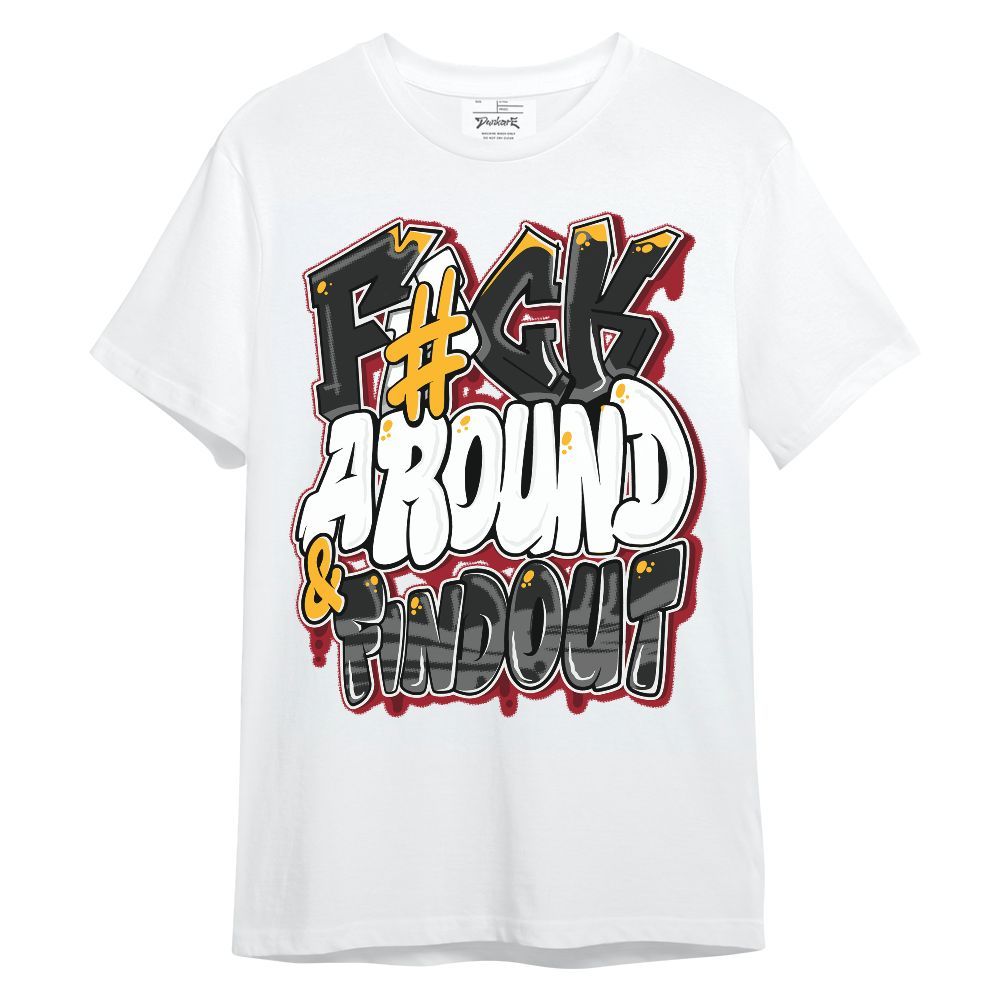 Shirt To Match White Taxi 12s - F Around Find Out Graphic