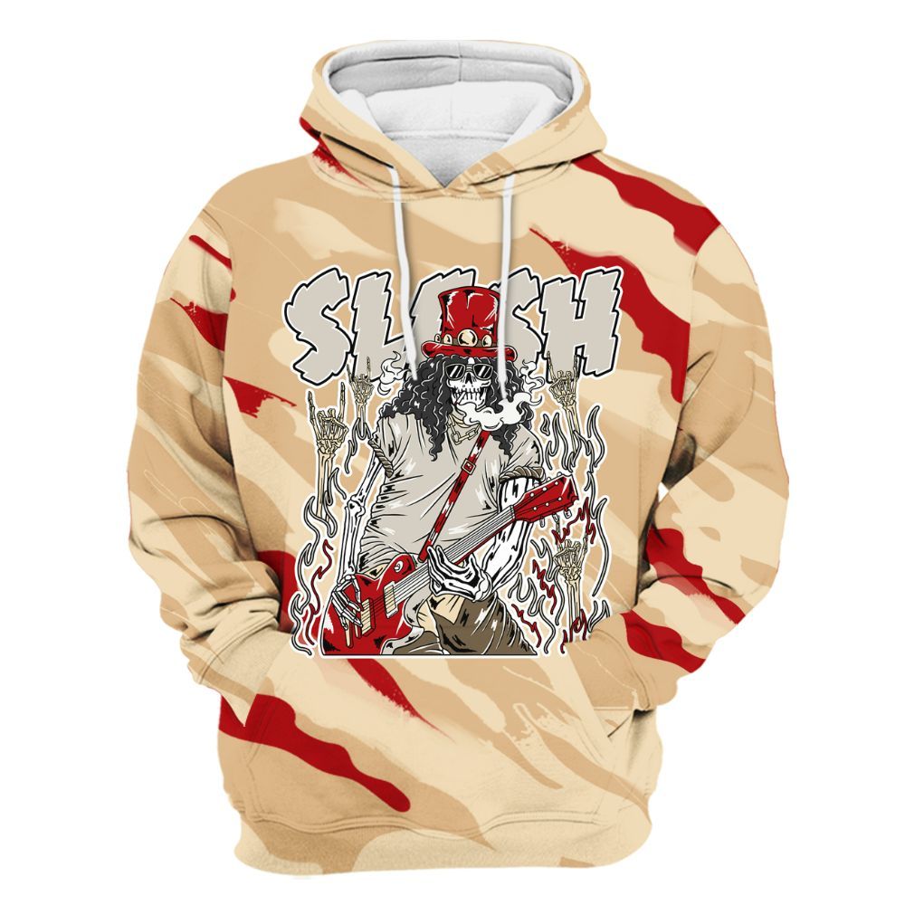 Hoodie To Match Dunk Low Strawberry Waffle - Slash Skeleton Colored All Over Print