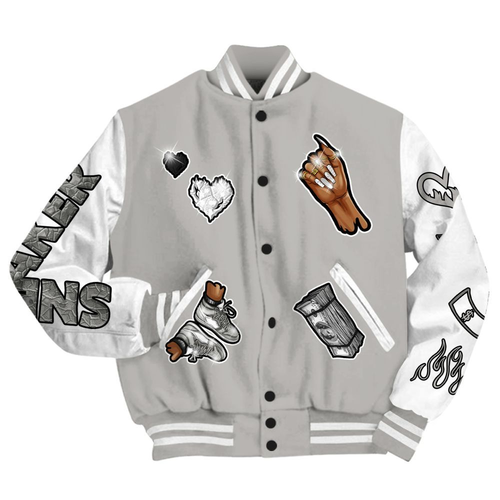 Varsity Jacket To Match Low OG Phantom 1s - Sneakerz Girlz All Over Print