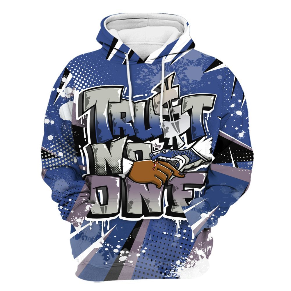 Hoodie To Match Low OG Voodoo Alternate 1s - Trust No One Dripping All Over Print