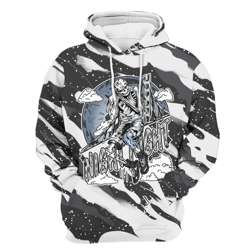 Hoodie To Match Reverse Oreo 6s - Seeya Skeleton Colored
