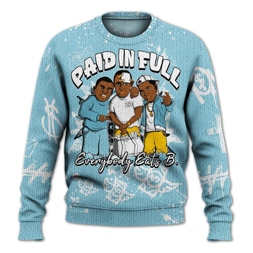 Knitted Sweater To Match Dunk High Homer Simpson - Everybody Paid In Full Crayon