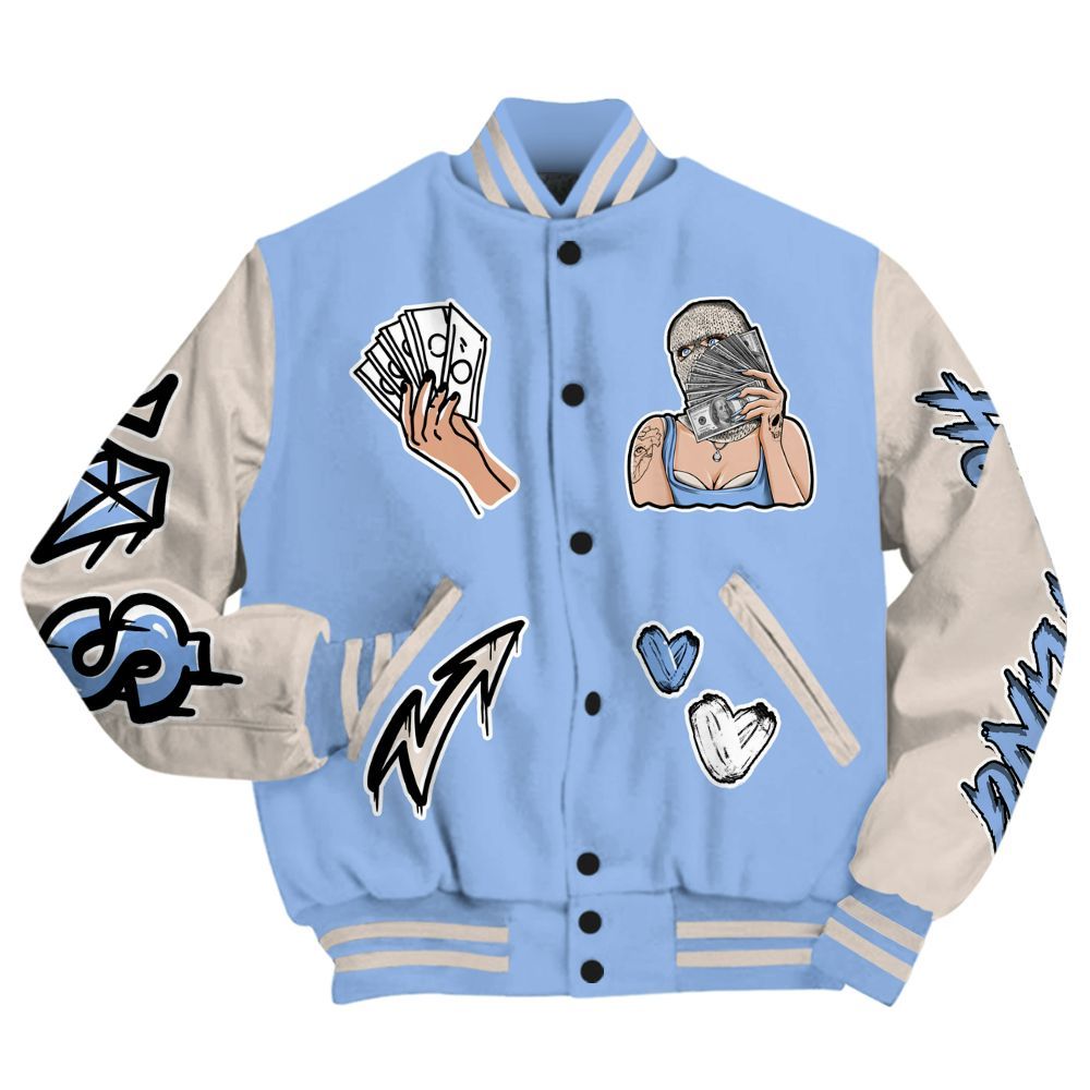 Varsity Jacket To Match Air Max 1 Royal Pulse - Hustling Unique All Over Print