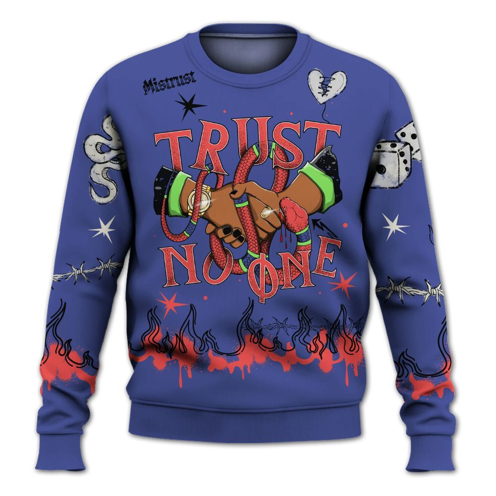 Sweatshirt To Match KD 4 Nerf - Trust No One Snake-Bite Doodle Crayon All Over Print