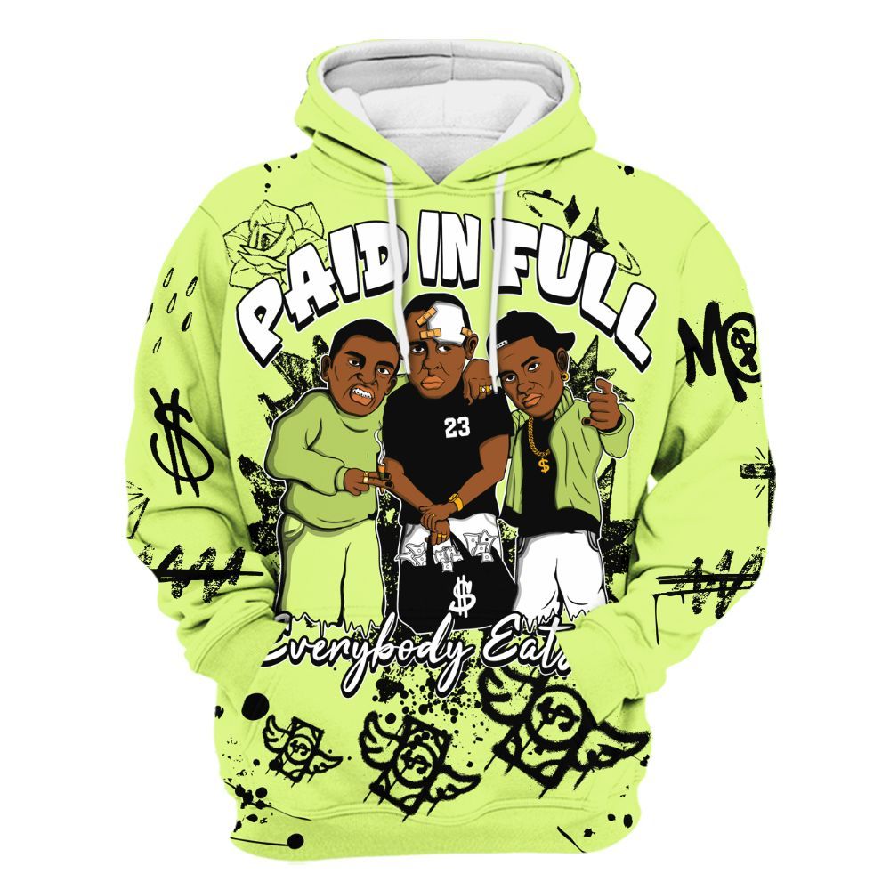 Hoodie To Match Air Max SNDR Volt - Everybody Paid In Full Crayon All Over Print