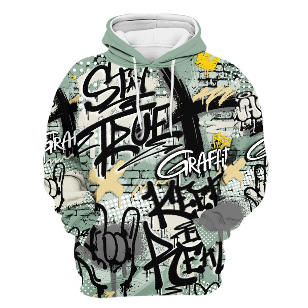 Hoodie To Match Joins Year Of The Snake 5s - True It Real Graffiti Streetwear All Over Print