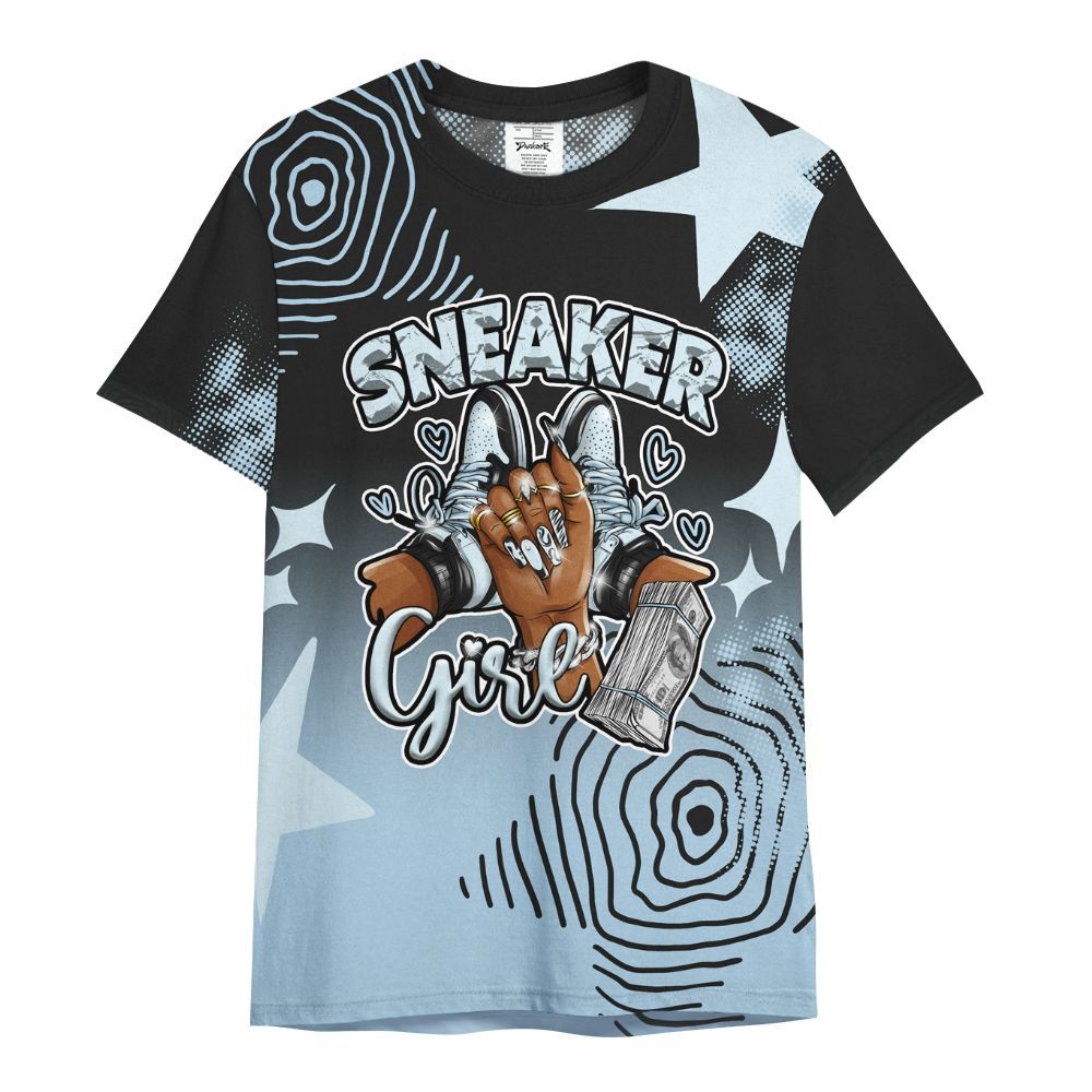 Shirt To Match Foamposite One Psychic Blue - Sneakerz Girlz Unique Starz All Over Print