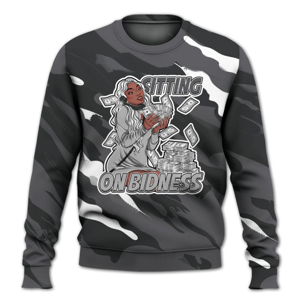 Sweatshirt To Match White Thunder 4s - Bidness Colored All Over Print