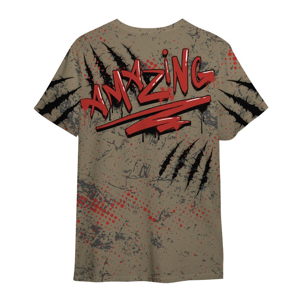 Shirt To Match Olive 9s - God Blessed All Over Print