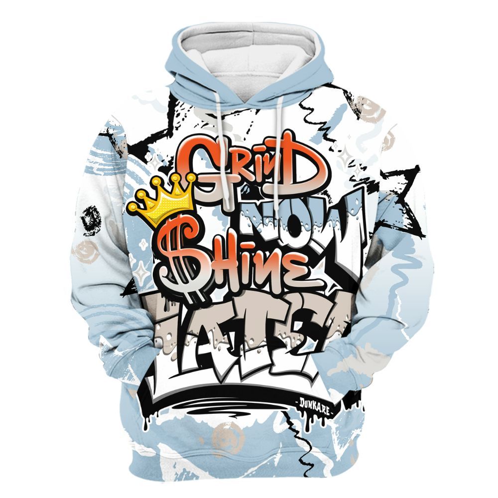 Hoodie To Match High OG Alaska 1s - Grind Shine Later Drip All Over Print