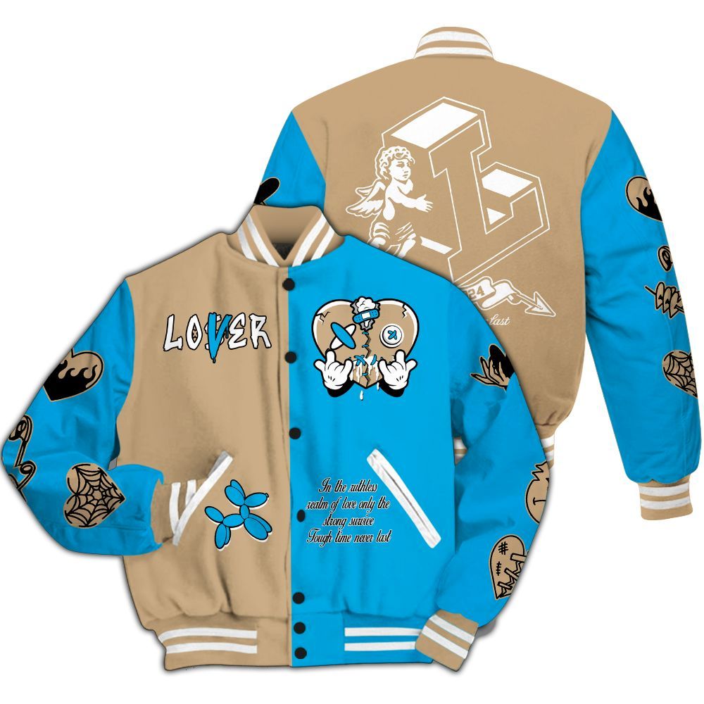 Varsity Jacket To Match H-Town 11s - Loser Lover Heart F Ck Love.PSD All Over Print