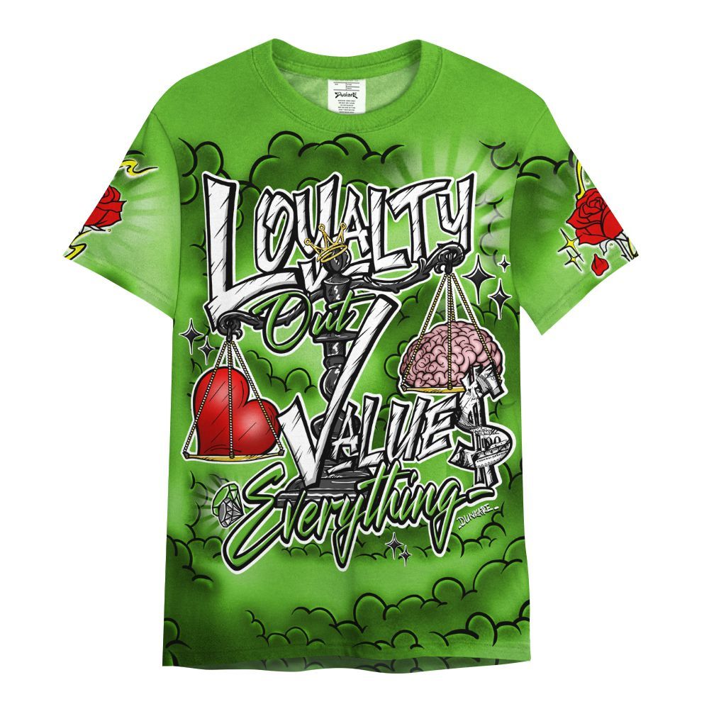 Shirt To Match Air Foamposite One Volt - Loyalty Wins Everything All Over Print