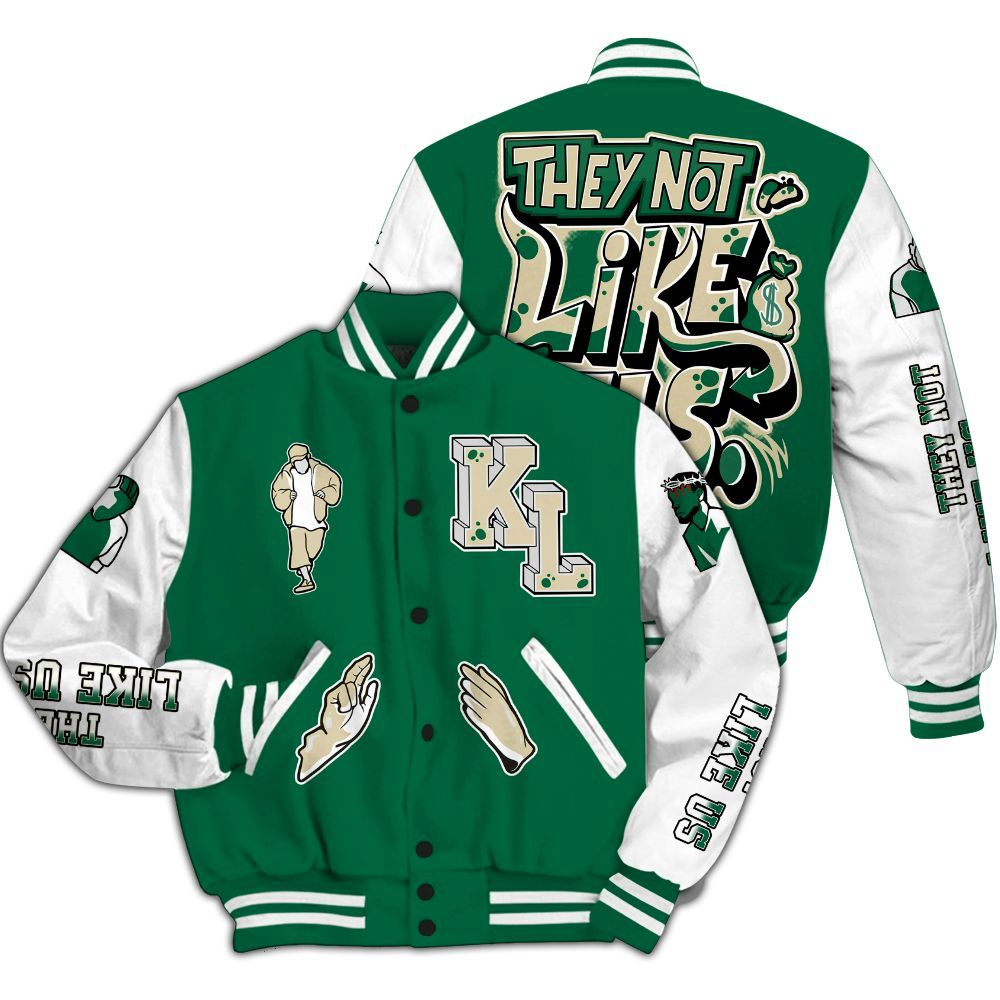 Varsity Jacket To Match Pine Green 4s - Dislike Us Graphic All Over Print