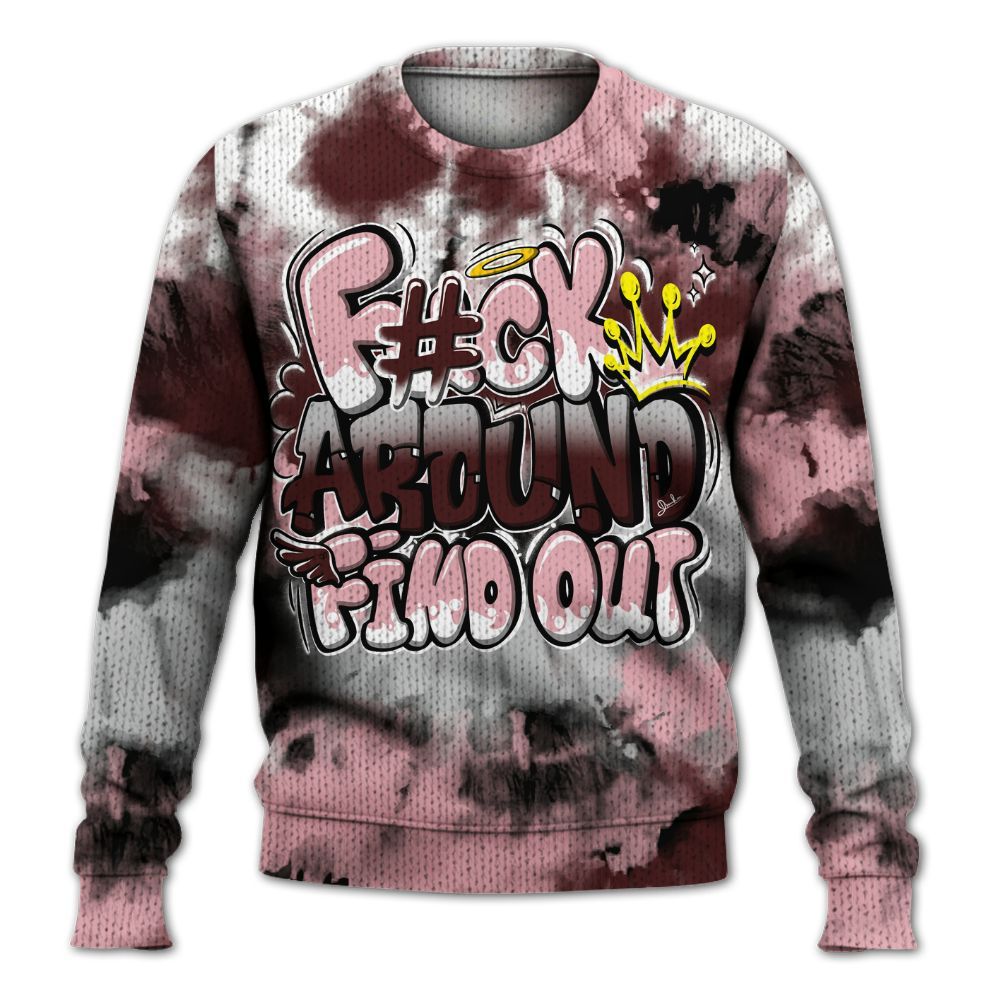 Knitted Sweater To Match Air Max 90 Neapolitan 2025 - Tie Dye FK Around Find Out