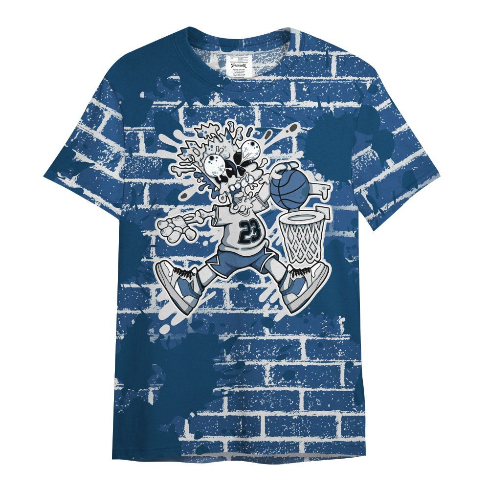 Shirt To Match High OG Midnight Navy 1s - 85's Dunks Graphic Halloween All Over Print