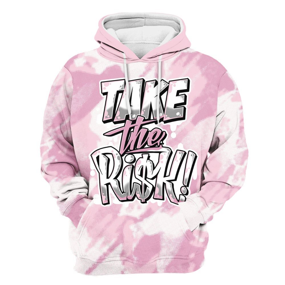 Hoodie To Match Orchid 4s - Take Risks Abstract All Over Print