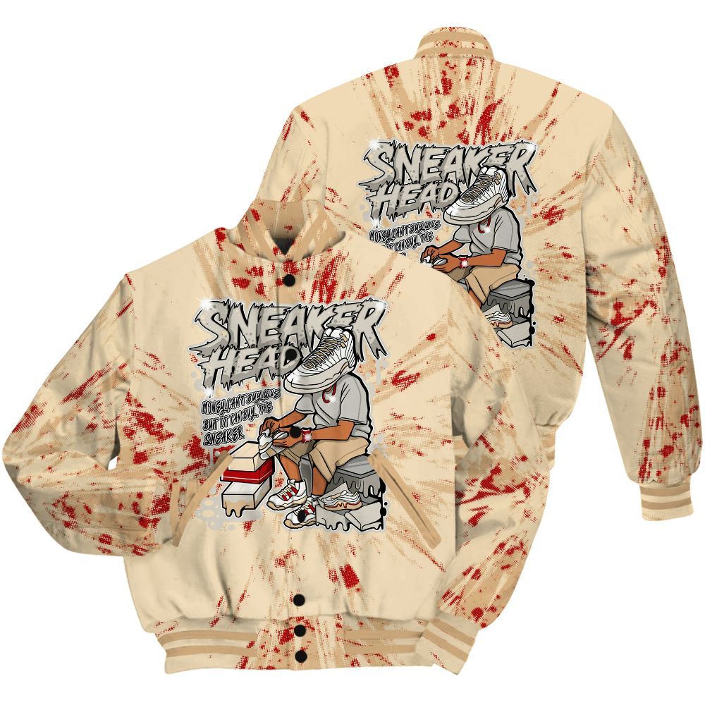 Varsity Jacket To Match Dunk Low Strawberry Waffle Shirt - Sneakers Headache Graphic Luxury All Over Print