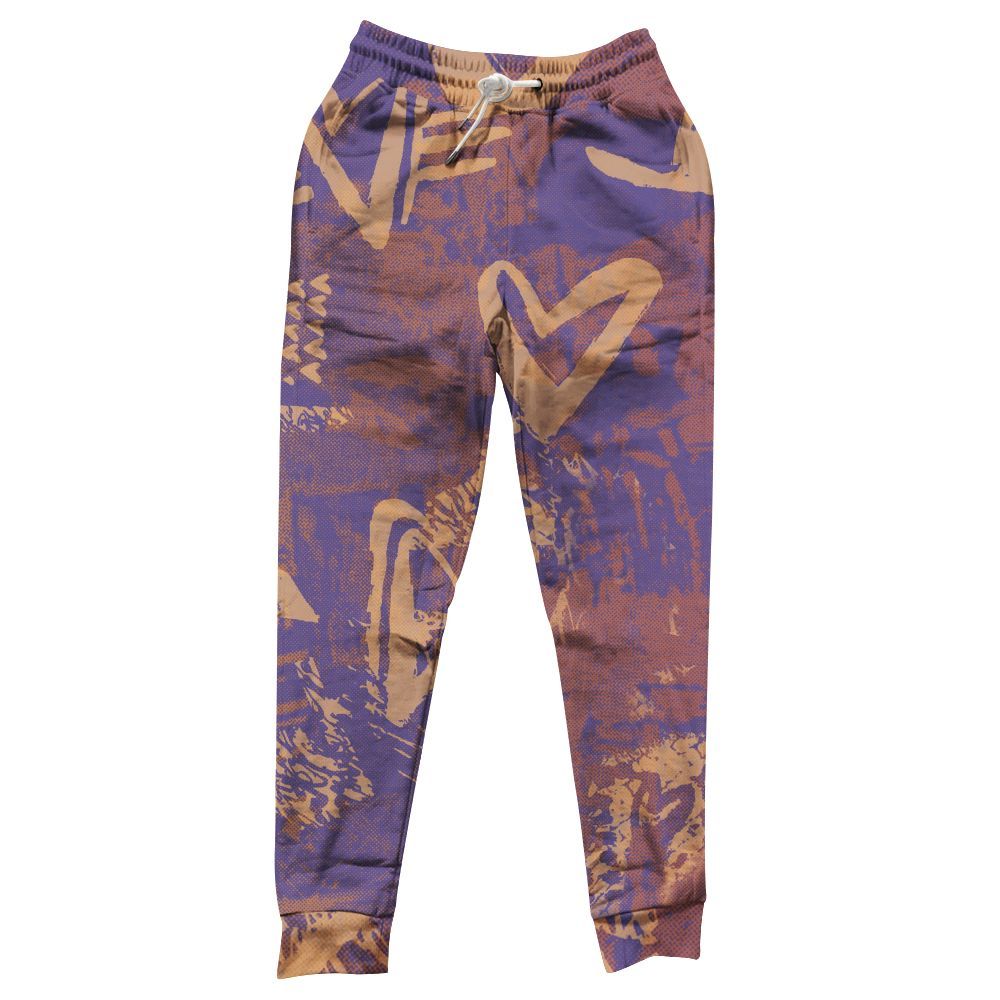 Sweatpant To Match Book Sunset 1s - Heart Grunge All Over Print