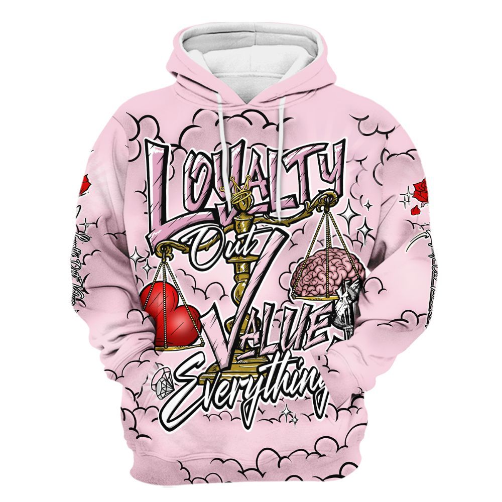 Hoodie To Match Orchid 4s - Loyalty Wins Everything All Over Print
