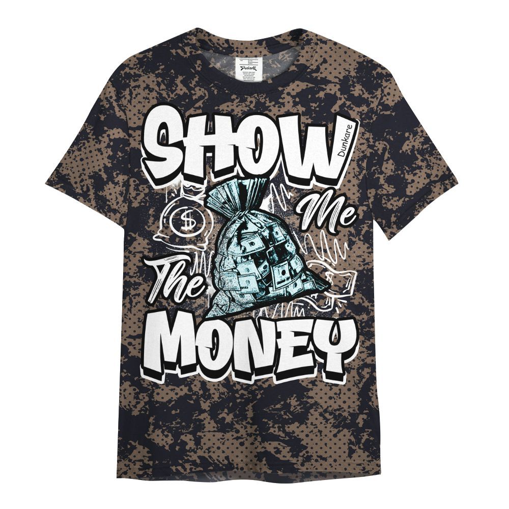 Shirt To Match Olive Concord 9s - Show Me The Money Retro All Over Print