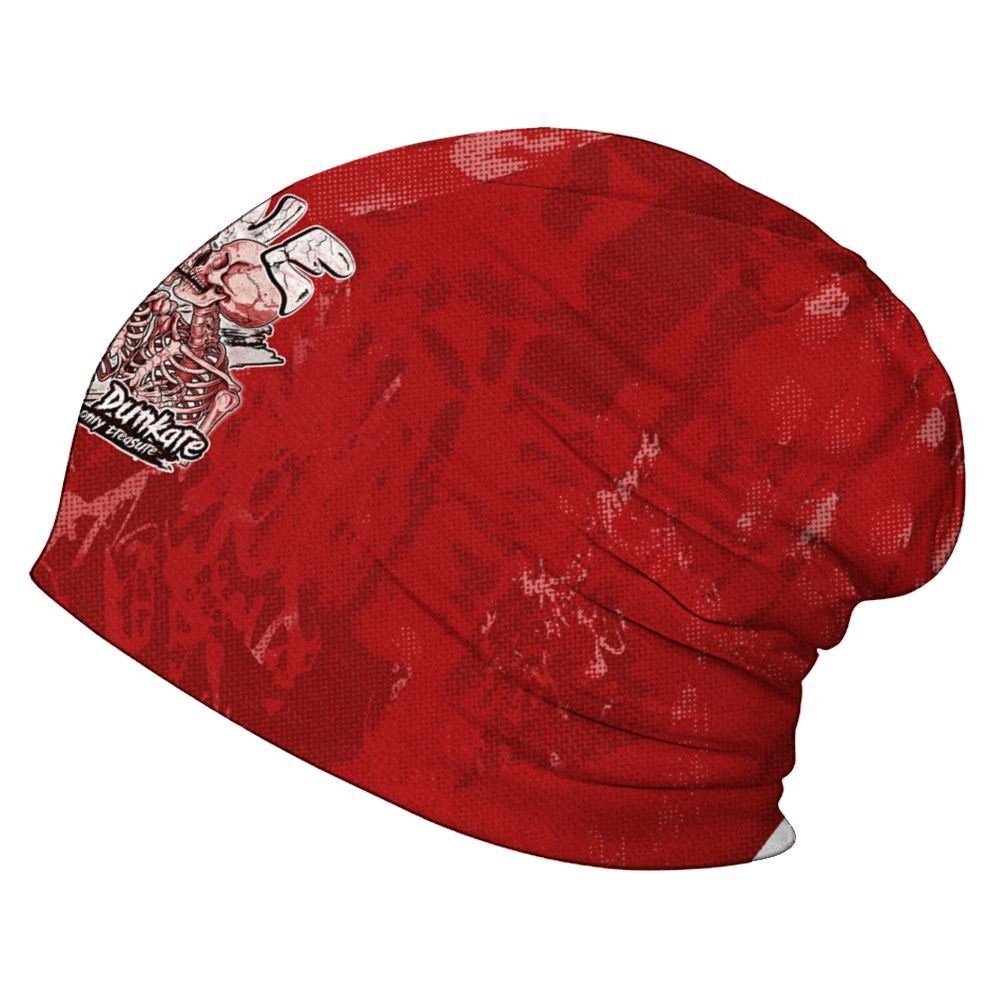 Beanie Hat To Match Red Taxi 12s - Skull Love Graphic
