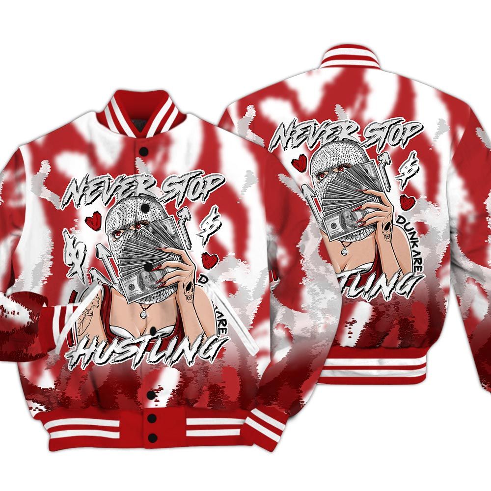 Varsity Jacket To Match Red Taxi 12s - Hustling Unique Burn Varsity Jacket Unisex
