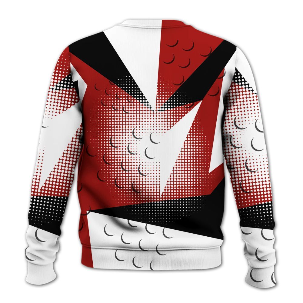 Sweatshirt To Match High OG Varsity Red 1s - Poly Custom Name Number 23 5s All Over Print