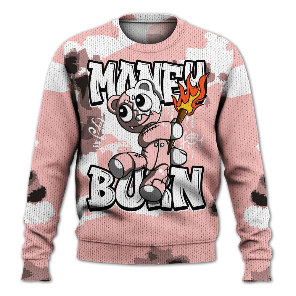 Knitted Sweater To Match Low Legend Pink 11s - Money Burn Retro