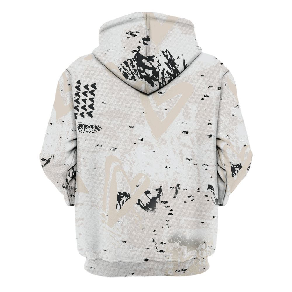 Hoodie To Match Retro Reverse Metallic 5s - Skull Love All Over Print