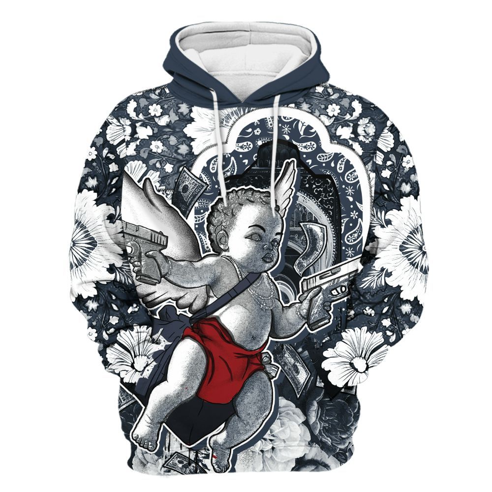 Hoodie To Match Retro Olympic 6s - Angel Money Bag All Over Print