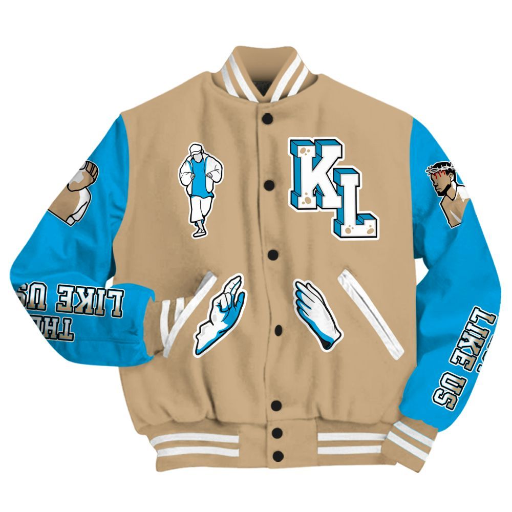 Varsity Jacket To Match H-Town 11s - Dislike Us Graphic All Over Print