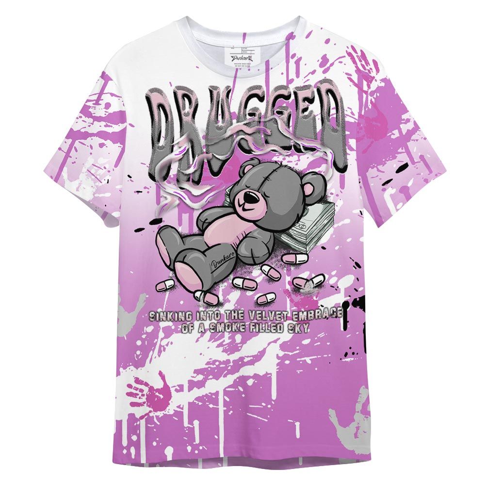 Shirt To Match Hyper Violet 4s T- - Drugged T- Shirt Graphic Dripping Unisex 1101 NCMD