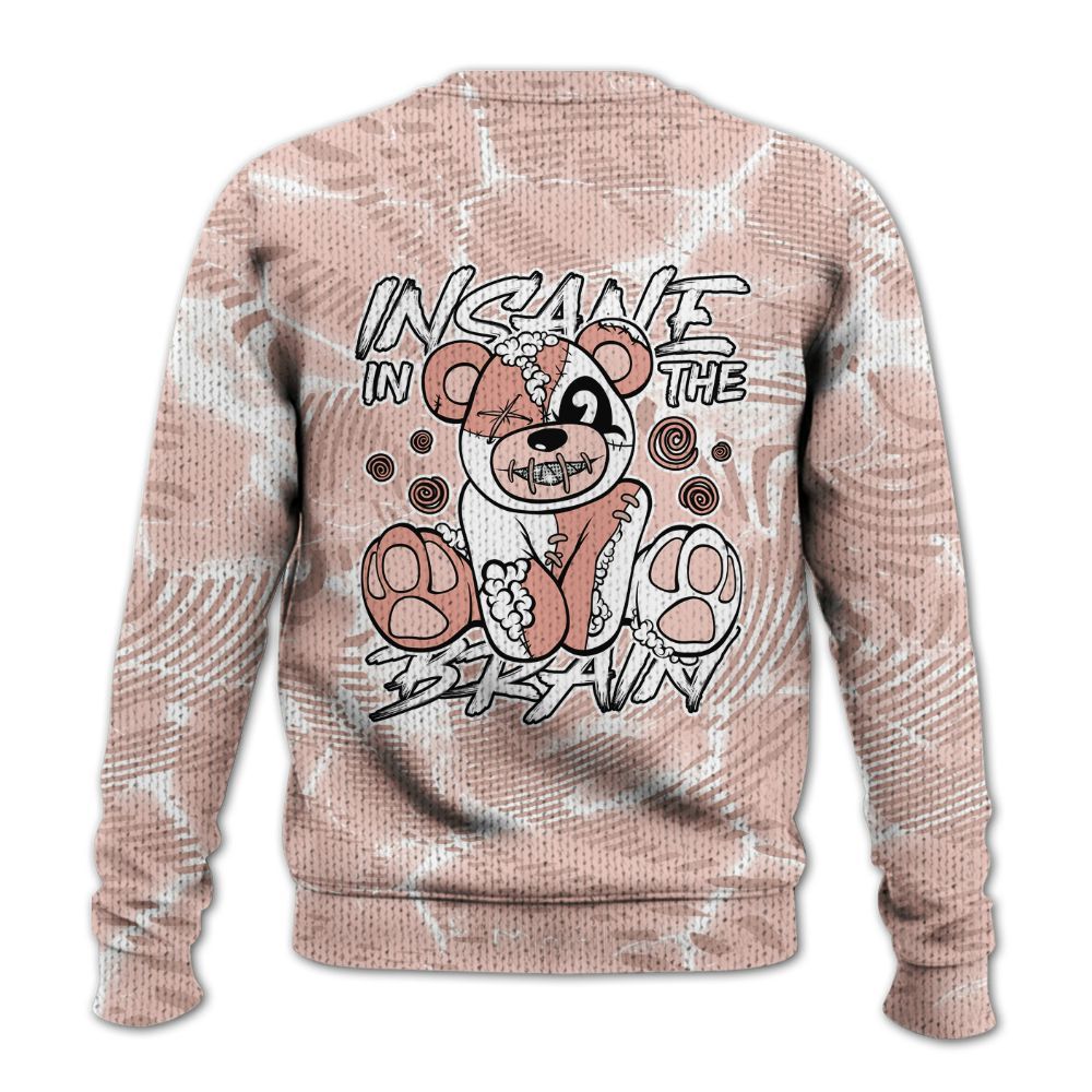 Knitted Sweater To Match Low Legend Pink 11s - Insanes Bear Fume