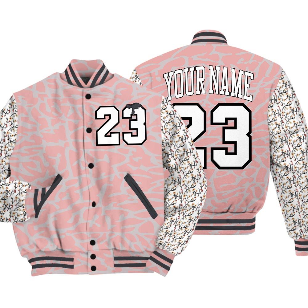Varsity Jacket To Match Varsity Streetwear Custom Name Number 23 Drip, Red Stardust 3s T-Shirt, Sneaker Red Stardust 3s Baseball Varsity Jacket 1604 NCT