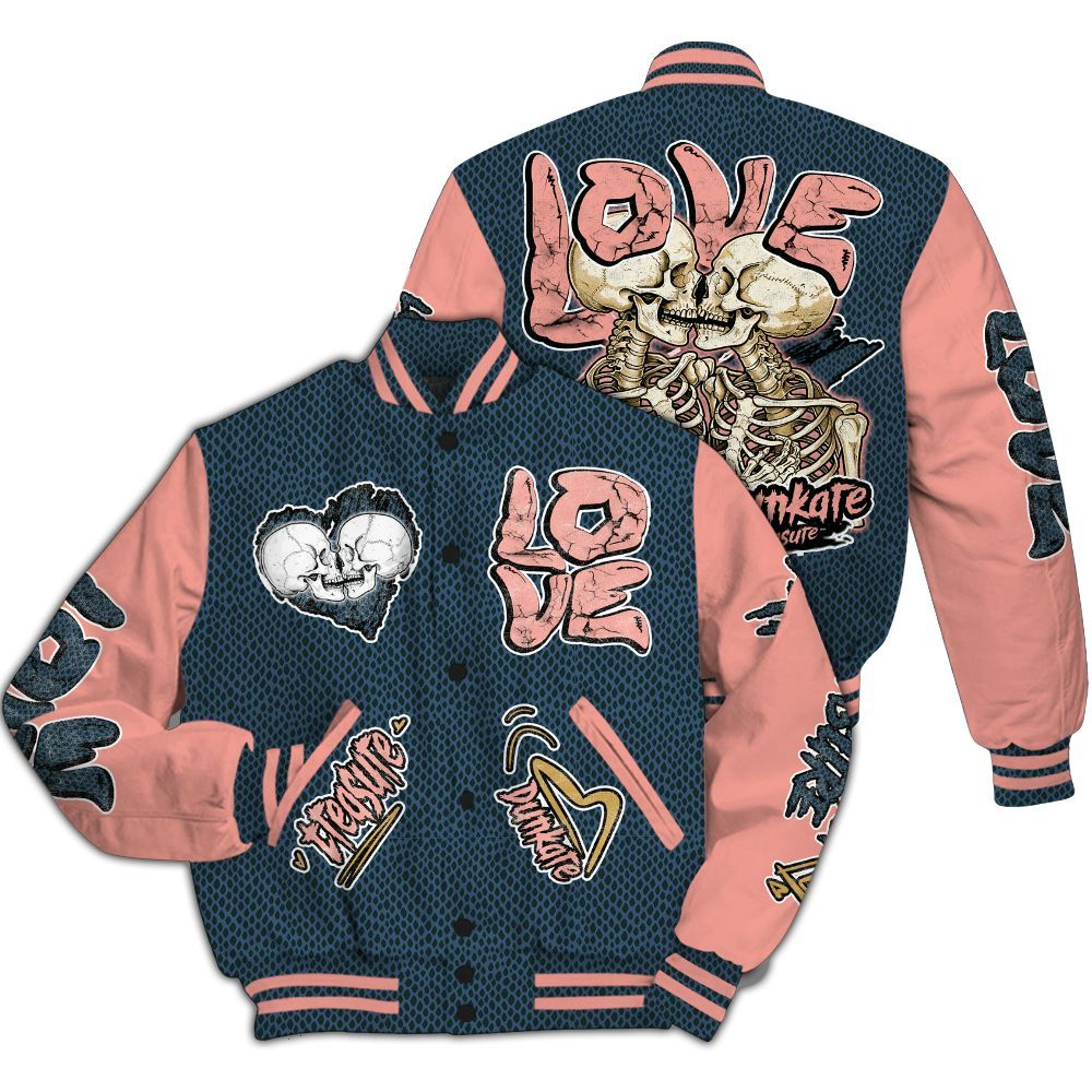 Varsity Jacket To Match Lebron XXI GS Olympic - Skull Bear All Over Print