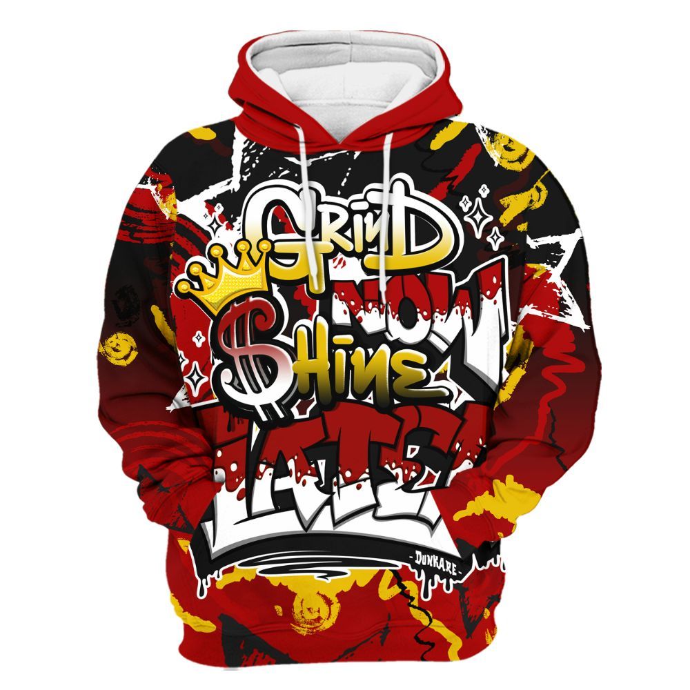 Hoodie To Match Low Lucky Cat 1s - Grind Shine Later Drip All Over Print