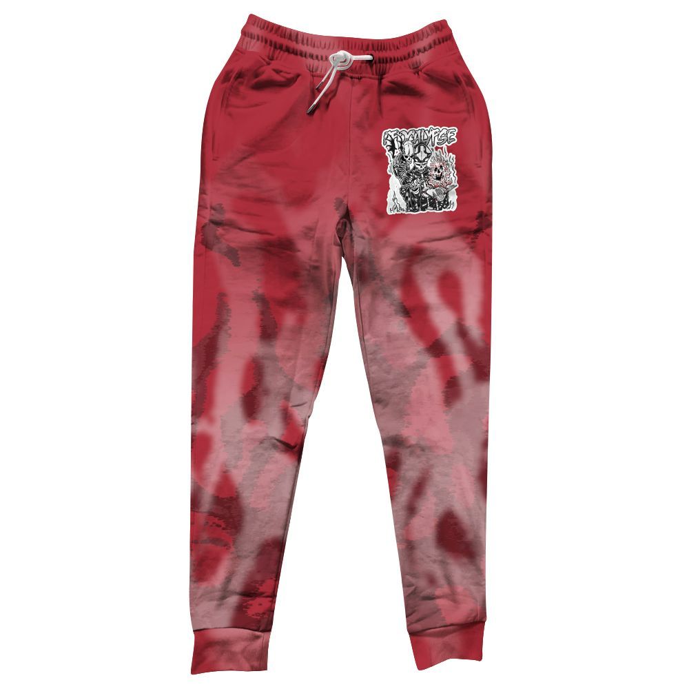 Sweatpant To Match Black Toe 14s - Apocalypse Skeleton Burn All Over Print