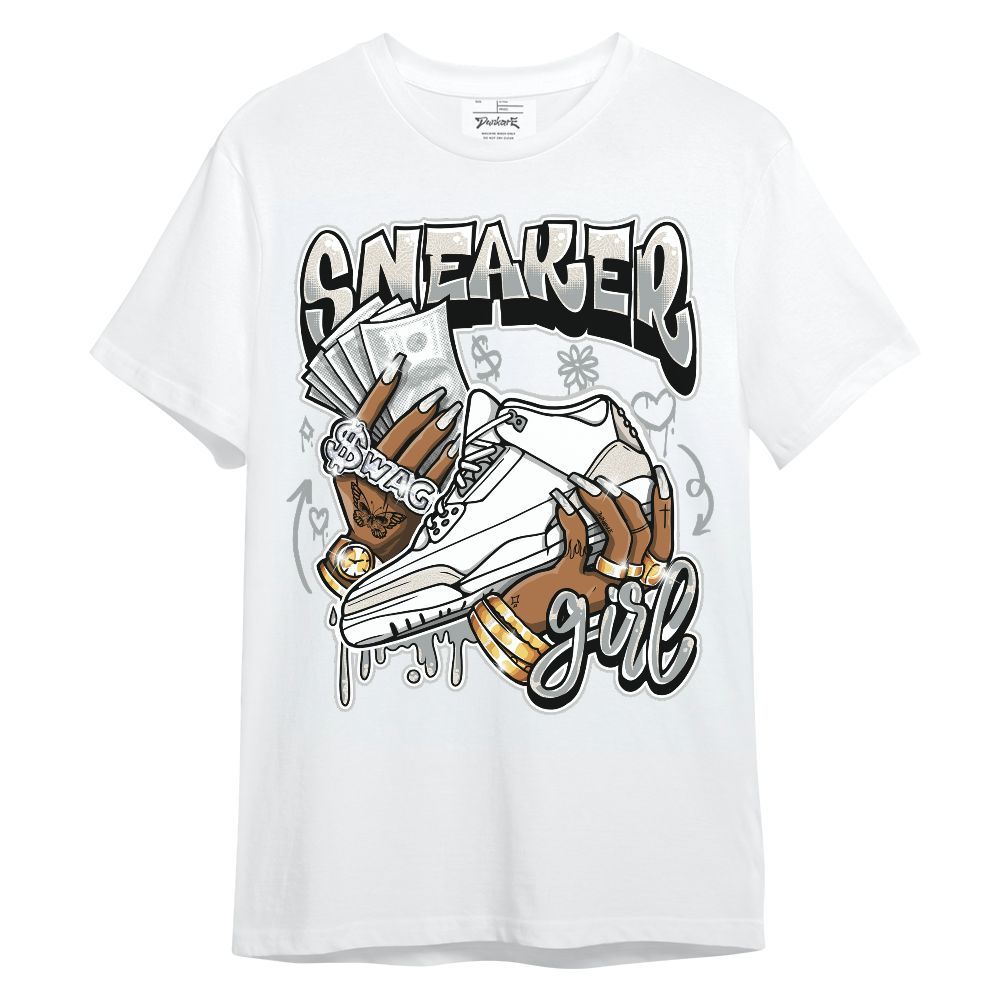 Shirt To Match Retro Pure Money 3s - Sneaker Girl Money Doodle Graphic