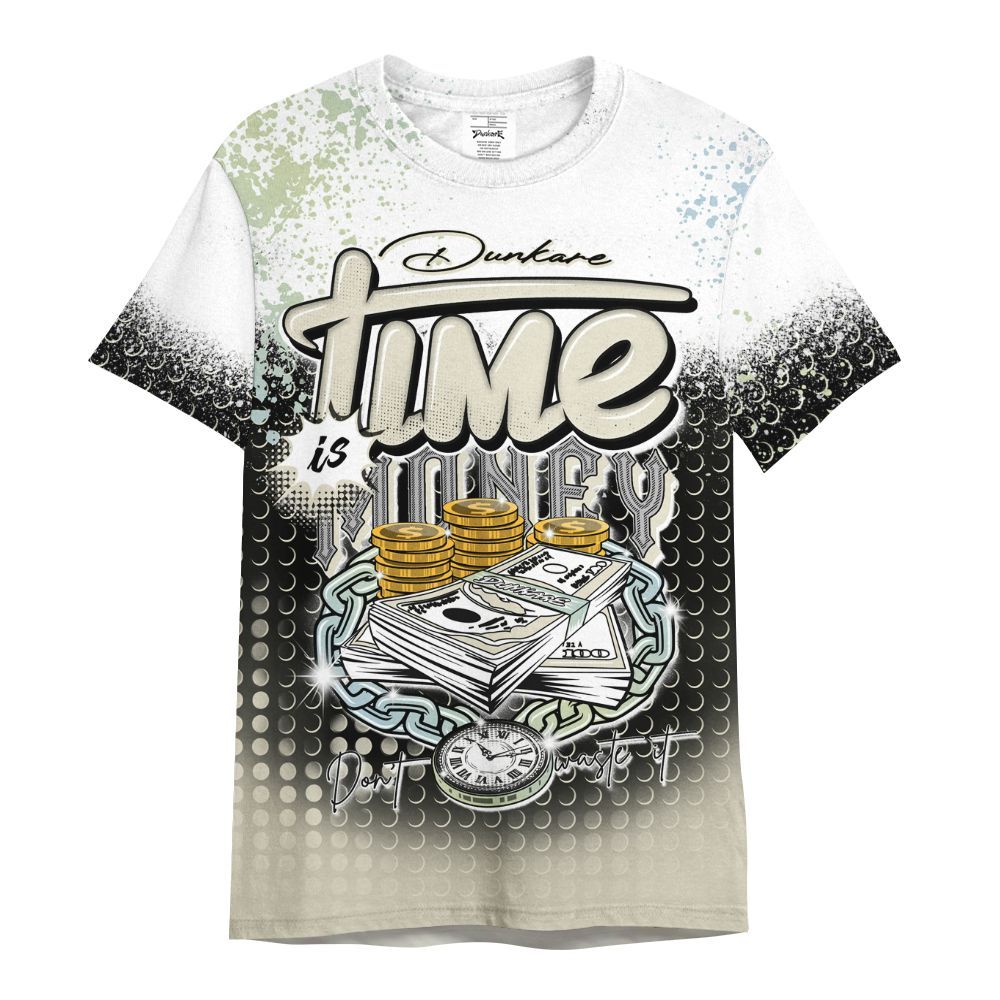 Shirt To Match Joins Year Of The Snake 5s - Halftone Time Is Money All Over Print