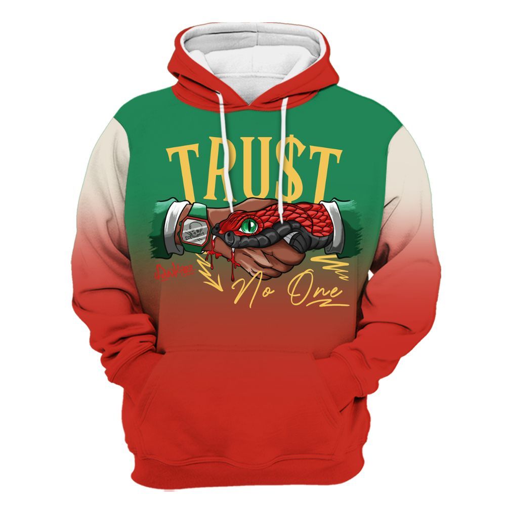 Hoodie To Match Retro El Vuelo 3s Shirt, Snake Trust No One Drip All Over Print