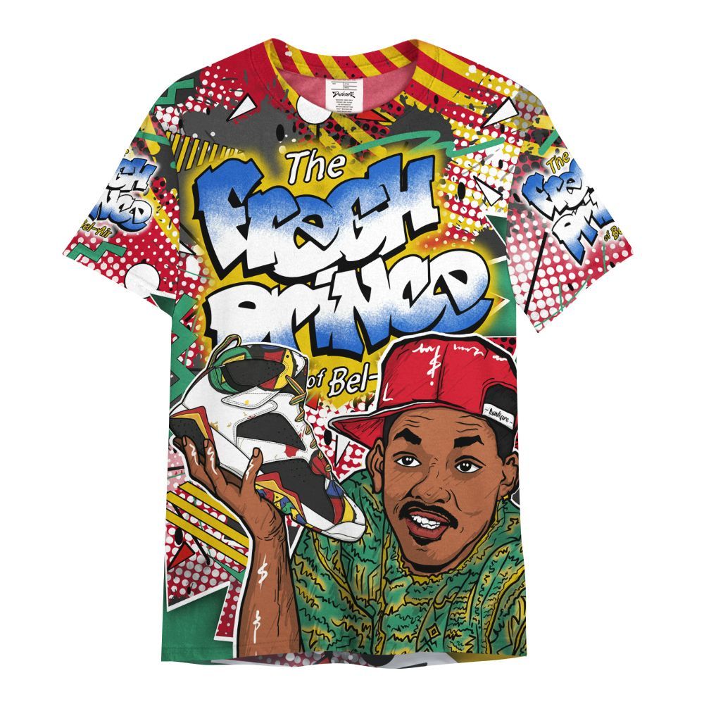 Shirt To Match Miro 7s - Fresh Sneaker 90s All Over Print