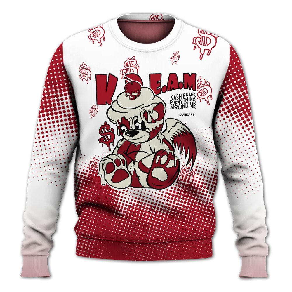 Sweatshirt To Match 2025 High OG Cinnabar 1s - Loot Bear Unique Drip All Over Print