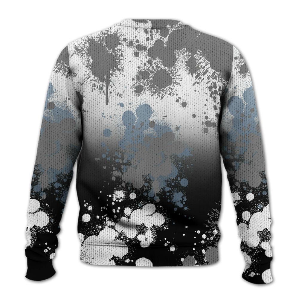 Knitted Sweater To Match Black Chrome 6s - God Blessed Ink Drip