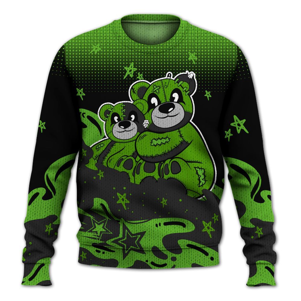 Knitted Sweater To Match Air Foamposite One Volt - Sincere Fondness Bear Stars